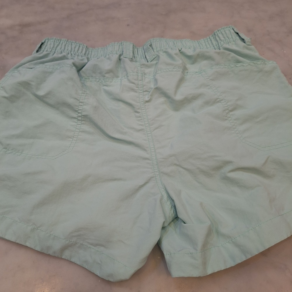 AFTCO Fishing Shorts Women 14 Green Elastic Waist Outdoor Hiking Utility Pockets - Picture 7 of 7